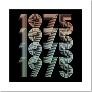Vintage 1975 45th Birthday Gift idea Men Women Posters and Art